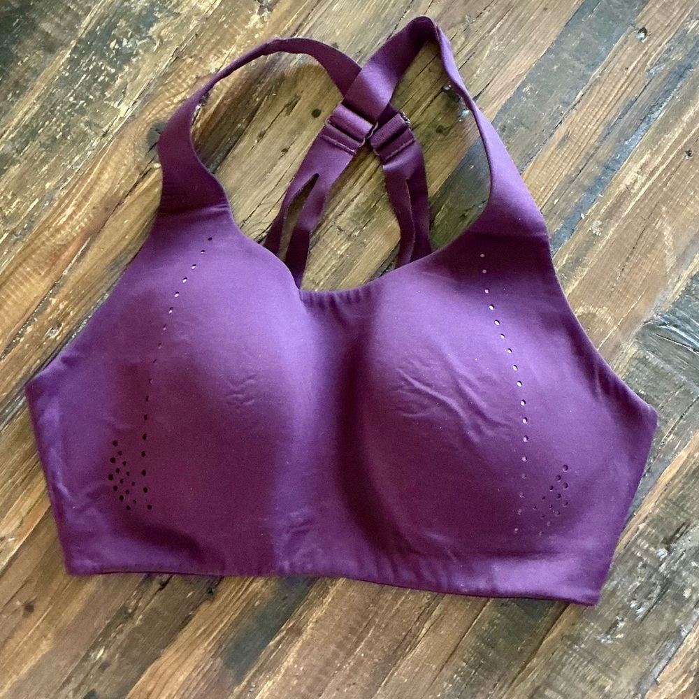 Seamless Racerback Sports Bra - Plum